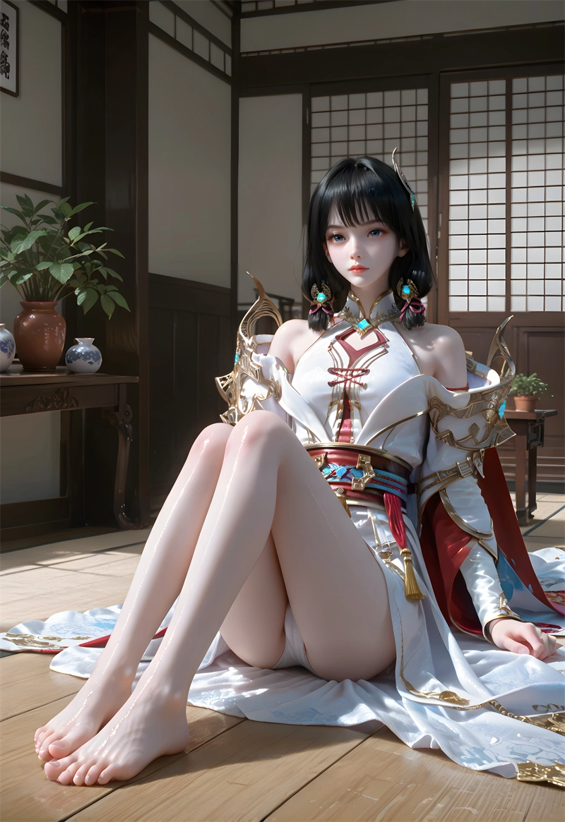 [149]精致AI绘画-百炼成神-云落-大长腿