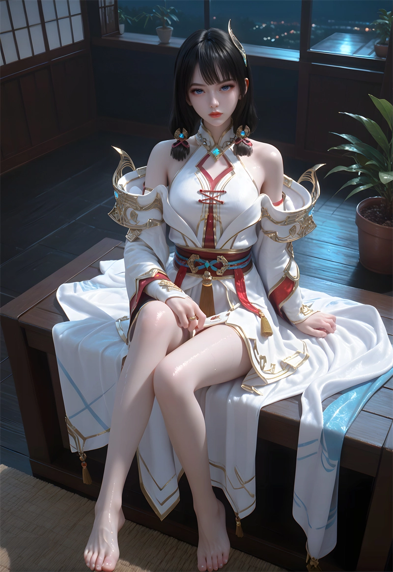 [149]精致AI绘画-百炼成神-云落-大长腿